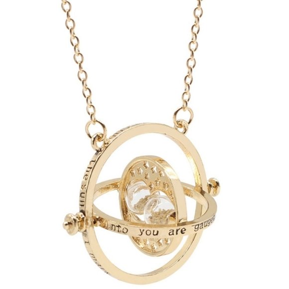 24K Gold Hermione Granger Time Turner Necklace - Picture 3 of 5